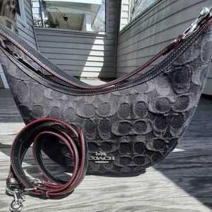 Coach Aria Shoulder Bag In Signature Denim